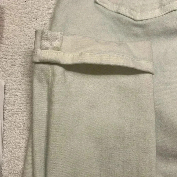 Hudson Tally Crop Skinny Woman Cuffed White Jean size 27 - Picture 11 of 11